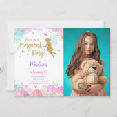 6e verjaardag feeëriek foto kaart (Voorkant)