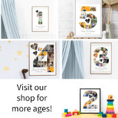 6e verjaardag foto collage poster aandenken