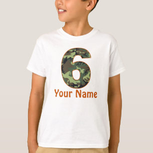 6e verjaardag gepersonaliseerd Shirt van Camo