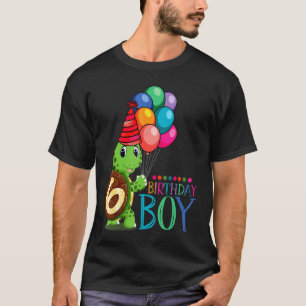 6e verjaardag gif schildpad 6 jaar oude jongens ki t-shirt