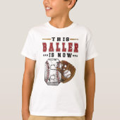 6e verjaardag Gift Baseball Player 6 jaar oude jon T-shirt (Voorkant)