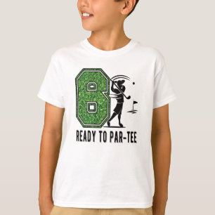 6e verjaardag Gift Golf Player 6 jaar oude jongen T-shirt
