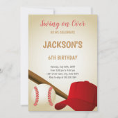 6e verjaardag honkbal uitnodiging (Voorkant)