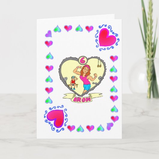 6e verjaardag - IJzer Kaart (Voorkant)