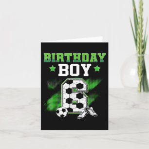 6e Verjaardag Jongen Voetbal 6 Jaar Oude Sport 6jr Kaart