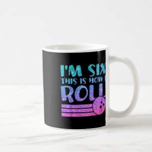 6e Verjaardag Meisjes Bowling Gift - Ik ben 6 Dit Koffiemok