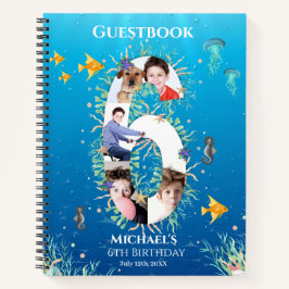 6e verjaardag onder het Zee Foto gastboek Notitieboek