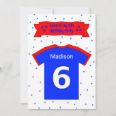 6e verjaardag persoonlijke feestelijke uitnodiging (Voorkant)