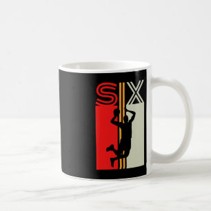 6e verjaardag Retro Basketball 6 jaar oud Jongen m Koffiemok