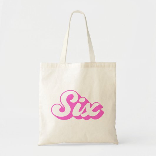 6e verjaardag retro meisje tote bag (Voorkant)