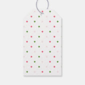 6e Verjaardag Roze Waterverf Floral SIX Cadeaulabel (Achterkant)