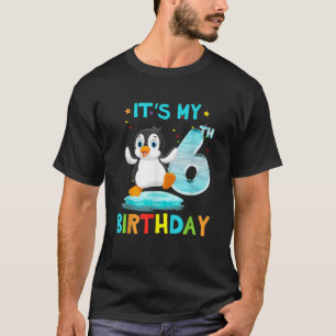 6e Verjaardag Shirt Pinguïn Verjaardag Shirt 6 Jaa