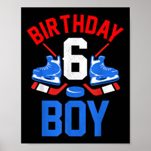 6e Verjaardag Shirt Voor Meisjes Jongens 6 Yrs Old Poster