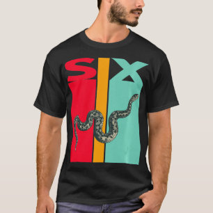 6e Verjaardag Snake Pet Reptiel 6 jaar oud T-shirt