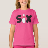 6e verjaardag T-shirt voor kinderen bowling Leefti (Voorkant)