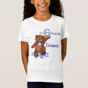 6e verjaardag Teddy Bear voor meisje T-shirt
