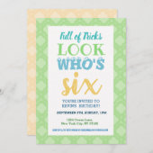 6e verjaardag uitnodiging Gezegden (Voorkant / Achterkant)