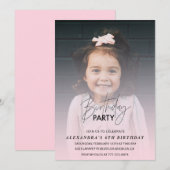 6e verjaardag uitnodiging Verjaardagsfeest Foto ro (Voorkant / Achterkant)