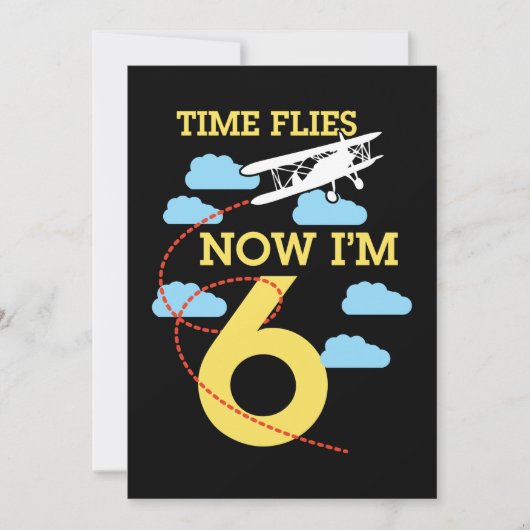 6e verjaardag van de geboorte van het Boys-vliegtu Kaart (Voorkant)