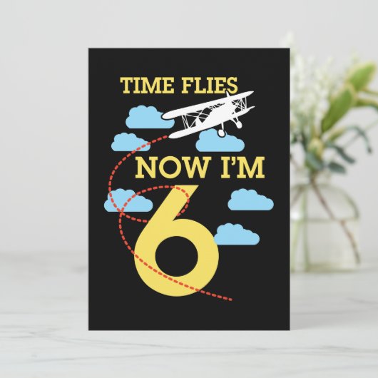 6e verjaardag van de geboorte van het Boys-vliegtu Kaart (Staand voorkant)