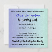 6e verjaardag van de Gematigde Blauw en Zwarte G20 Kaart (Achterkant)