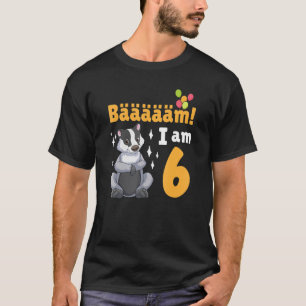 6e verjaardag van de honinghondenwedstrijd 6 t-shirt