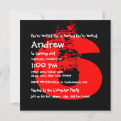 6e verjaardag van het 6 jaar oud baanontwerp kaart (Achterkant)