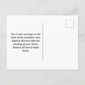 6e verjaardag van het kind uitnodiging briefkaart (Achterkant)