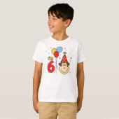 6e verjaardag van het Monkey Face T-shirt (Voorkant volledig)