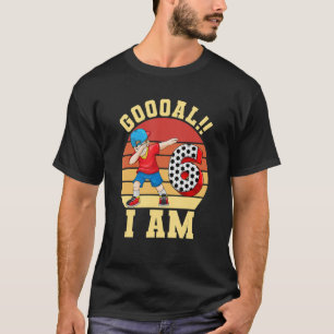 6e verjaardag Voetbal Voetbalpartij 6 jaar T-shirt