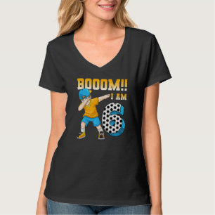 6e verjaardag Voetbal Voetbalpartij 6 jaar T-shirt