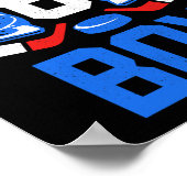 6e verjaardag voor meisjes jongens 6 jaar oud ijsh poster (Hoek)