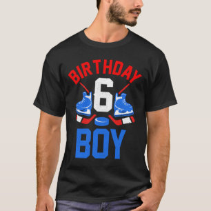 6e verjaardag voor meisjes jongens 6 jaar oud ijsh t-shirt
