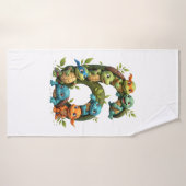 6e verjaardag Zeeschildpad Thema Feest 6 jaar Badhanddoek (Badhanddoek)