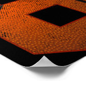 6e verjaardag Zes 6 jaar oude Basketball Bday Poster (Hoek)