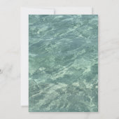 6e Verjaardag Zesde Zwembadfeest Strandwater Art 2 Kaart (Achterkant)