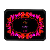 6e zaligheid - Gezegend Zuiver in Hart Magneet (Horizontaal)