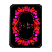 6e zaligheid - Gezegend Zuiver in Hart Magneet (Verticaal)