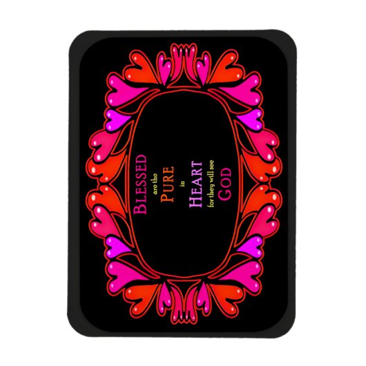 6e zaligheid - Gezegend Zuiver in Hart Magneet (Verticaal)