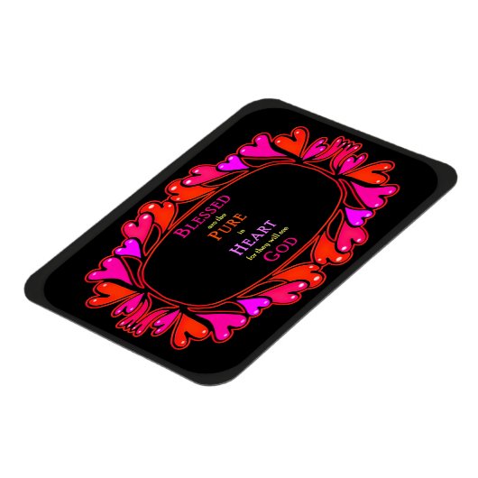 6e zaligheid - Gezegend Zuiver in Hart Magneet (Linkerzijde)