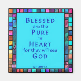 6e zaligheid van Jezus' preek op de berg Magneet