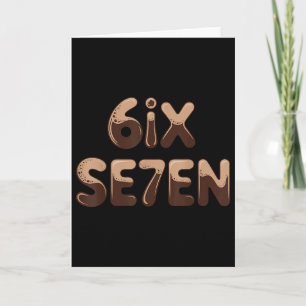 6ix Se7en Grappig 67 Six Seven Meme Koffie Espress Kaart