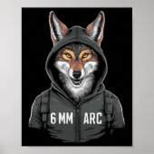 6mm Arc Coyote Schieten Sportjacht Poster (Voorkant)