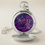 6th / 33rd /47th Amethyst Wedding Anniversary Zakhorloge<br><div class="desc">6th / 33rd / 47th Amethyst Purple Wedding Anniversary Watch. This beautiful watch will be a hit with that special couple or person(s). This design works well for other events or occasions such as a birthday, wedding, years of service... or you can make it work for everyday use for your...</div>