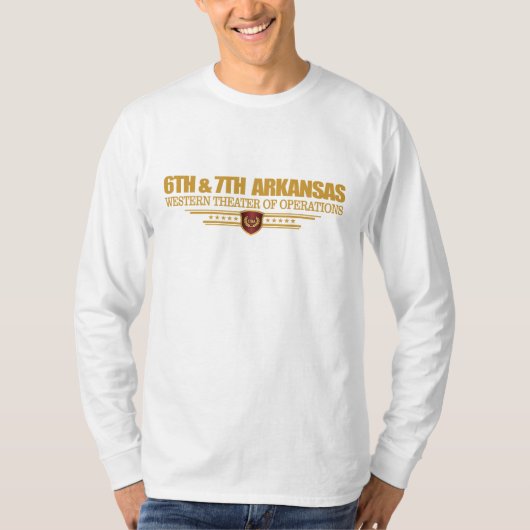 6th & 7th Arkansas Infantry (geconsolideerd) T-shirt (Voorkant)