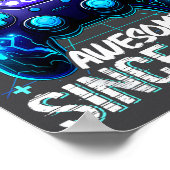 6th Birthday Boy Level 6 Gamer 6 Year Video Game P Poster (Hoek)