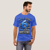 6th Birthday Comic Style Awesome Since 2017 6 Year T-shirt (Voorkant volledig)