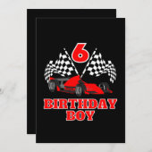 6th Birthday Kaart (Voorkant / Achterkant)