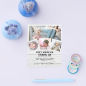 6th Birthday Photo Collage Invite Boy Girl gemengd Flyer (Enkel)