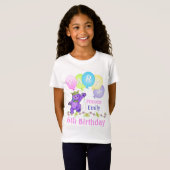 6th Birthday Princess, Custom Name T-shirt (Voorkant volledig)